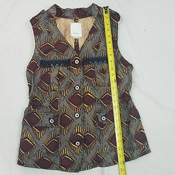 Anthropologie Elevenses African Safari Vest. - Picture 6 of 8